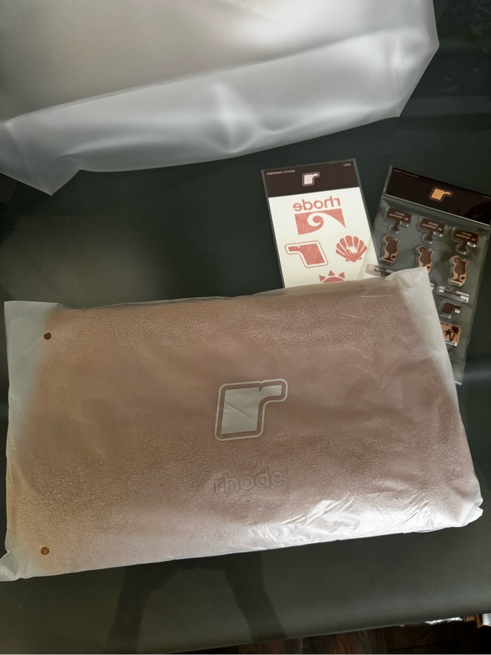 RHODE teddy bag brand nee from the rhode pop up!